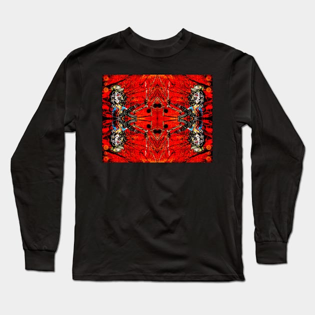 Blood Debts on the Loans PATTERN Long Sleeve T-Shirt by Jacob Wayne Bryner 